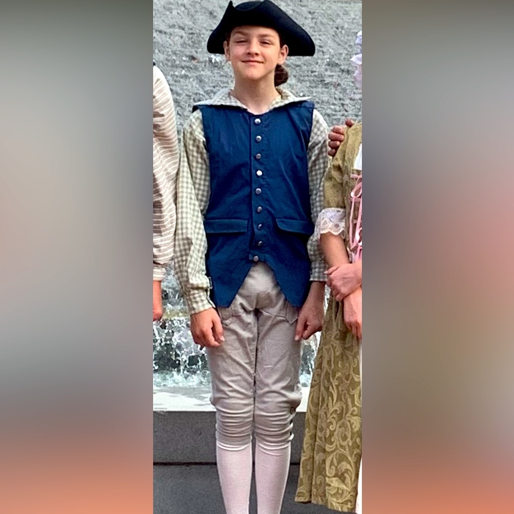 Boys size 12 Colonial 18th century period costume